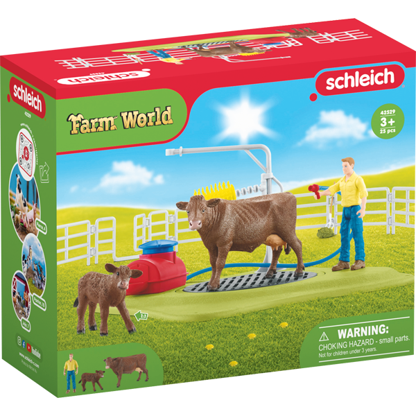 Kuh Waschstation Farm World Schleich